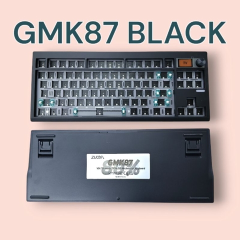 Bộ kit bàn phím Zuoya GMK87 Màn hình tùy chỉnh, keymap VIA, núm vặn, 3 mode, mạch xuôi, gasket mount