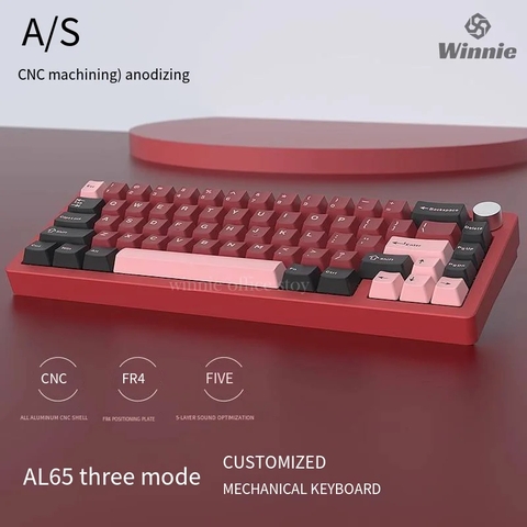 Bàn Phím Cơ AL65 - CNC Aluminum, 65% Layout, LED RGB, Hotswap | MKShop