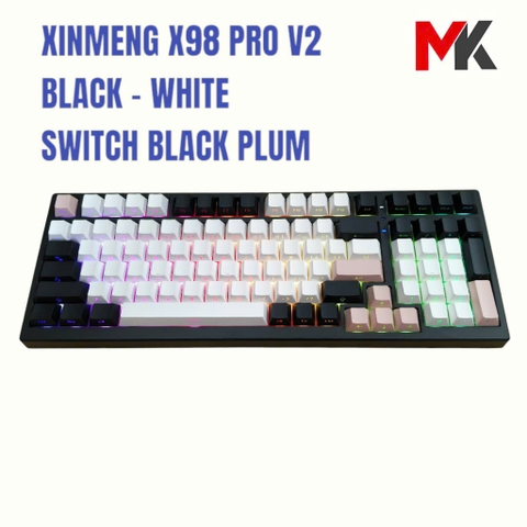 Bàn Phím Cơ Xinmeng X98 Pro v2 - 98% Layout, Mạch Xuôi, LED RGB, Hotswap | MKShop