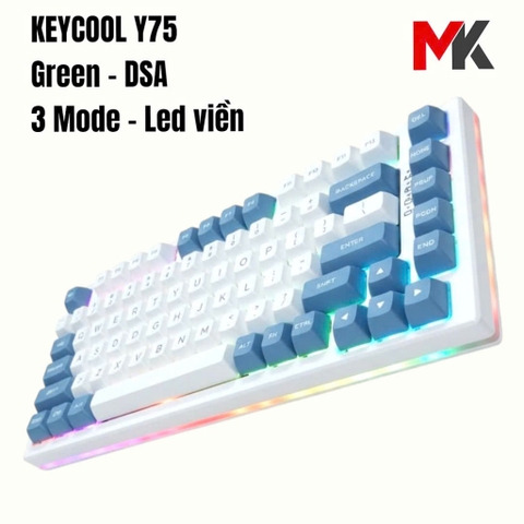 Bàn Phím Cơ Keycool Y75 - 75% Layout, 3 Chế Độ Kết Nối, LED RGB, Hotswap | MKShop