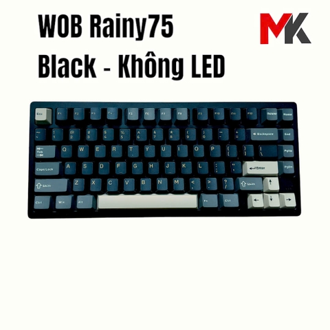 Bàn Phím Cơ Rainy75 Black - Không LED, Hàng 2nd | MKShop