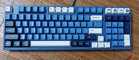 Bàn Phím Cơ Akko 3098 Blue Ocean (Cũ) - Switch Akko Orange, Dây Type-C | MKShop