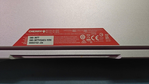 Bàn Phím Cơ Cherry MX 3.0S TKL RGB (Cũ) - Switch Cherry Blue | MKShop