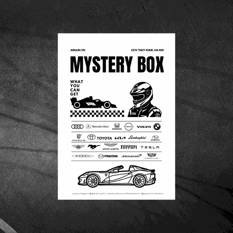 Blink Box Hotweels - Hộp Mù Hotweels x JUNJUN (Xe xịn)