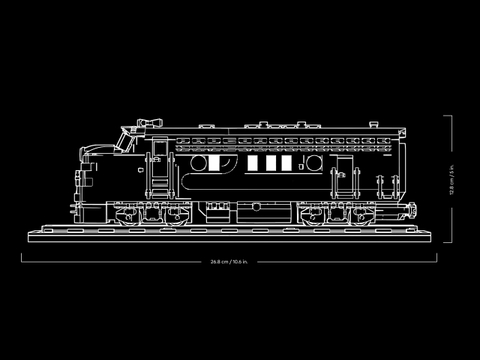 LEGO Bricklink Brick Railroad Locomotive 910066
