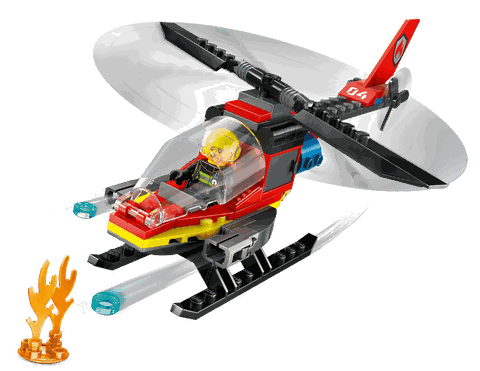 Lego Fire Rescue Helicopter 60411