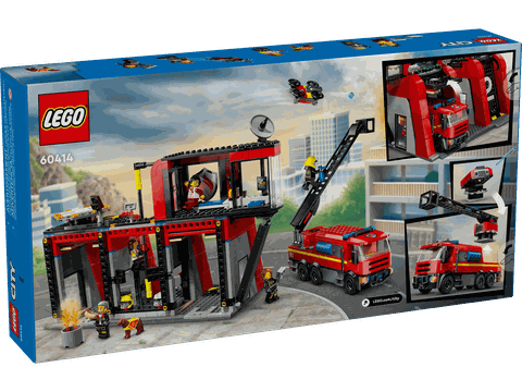 Lego Fire Station with Fire Truck 60414