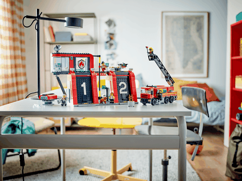 Lego Fire Station with Fire Truck 60414