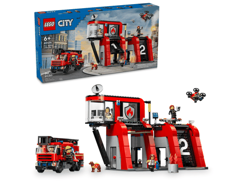 Lego Fire Station with Fire Truck 60414