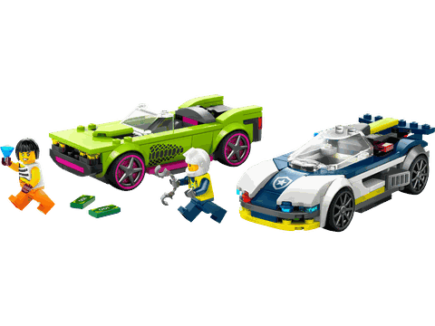 Lego Police Car and Muscle Car Chase 60415