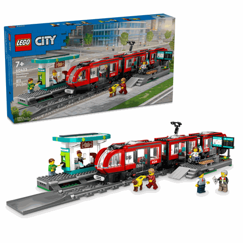 Lego Downtown Streetcar and Station 60423