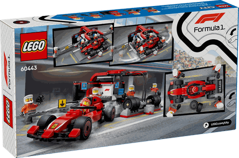 Lego F1® Pit Stop & Pit Crew with Ferrari Car 60443