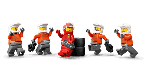 Lego F1® Pit Stop & Pit Crew with Ferrari Car 60443