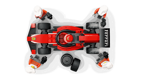 Lego F1® Pit Stop & Pit Crew with Ferrari Car 60443
