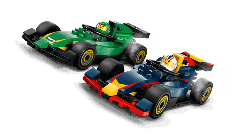 Lego F1® Truck with RB20 & AMR24 F1® Cars 60445