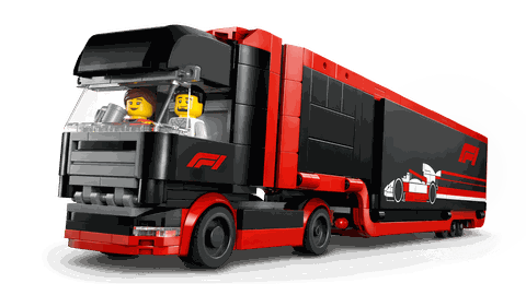 Lego F1® Truck with RB20 & AMR24 F1® Cars 60445