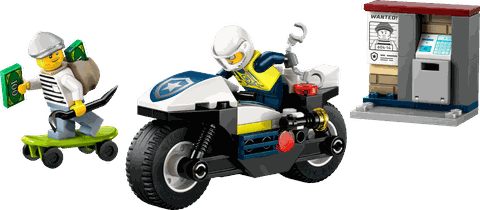 Lego Police Motorcycle Chase 60455