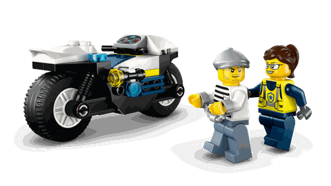 Lego Police Motorcycle Chase 60455
