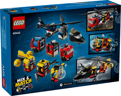 Lego Helicopter, Fire Truck & Submarine Remix 60462