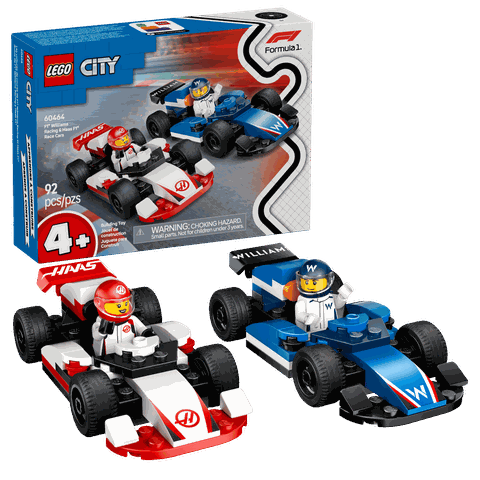 Lego F1® Williams Racing & Haas F1® Race Cars 60464