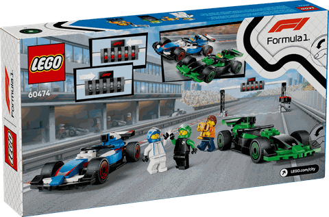 Lego F1® Grid with VCARB & Sauber Race Cars 60474