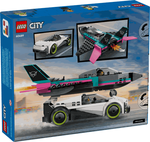 Lego City Jet vs. Car 60489