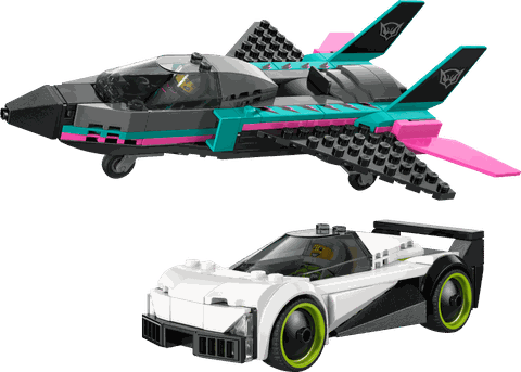 Lego City Jet vs. Car 60489