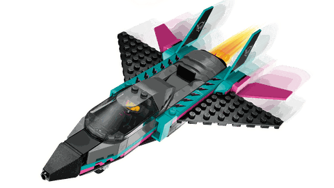 Lego City Jet vs. Car 60489