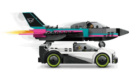 Lego City Jet vs. Car 60489