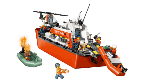 Lego City Coast Guard Rescue Boat & Helicopter 60504