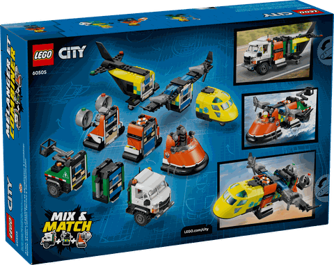Lego City Airplane, Service Truck & Hovercraft Remix 60505