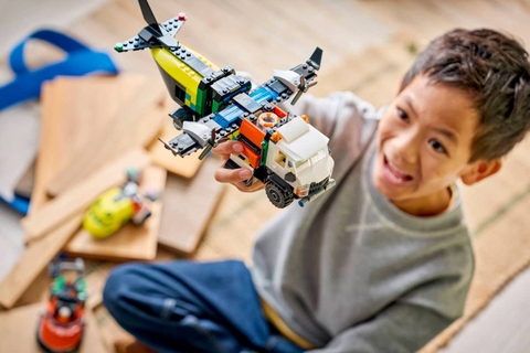 Lego City Airplane, Service Truck & Hovercraft Remix 60505