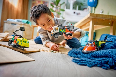 Lego City Airplane, Service Truck & Hovercraft Remix 60505