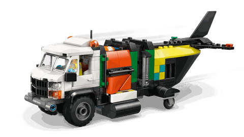 Lego City Airplane, Service Truck & Hovercraft Remix 60505