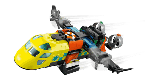 Lego City Airplane, Service Truck & Hovercraft Remix 60505