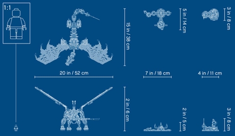 Lego Ninjago Skull Sorcerer's Dragon 71721