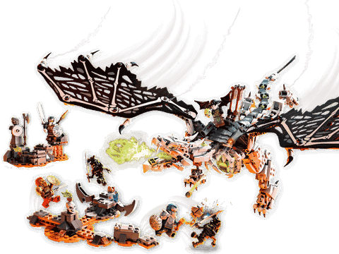 Lego Ninjago Skull Sorcerer's Dragon 71721