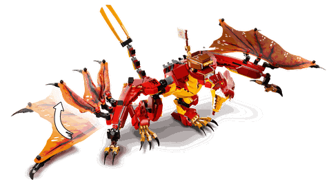 Lego Ninjago Fire Dragon Attack 71753