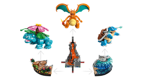 LEGO Pokémon Venusaur, Charizard and Blastoise 72153