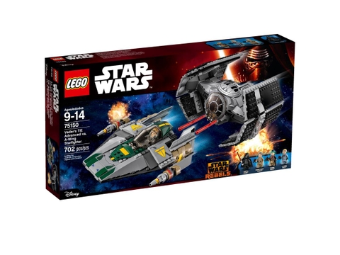 LEGO Star Wars Vader's TIE Advanced vs. A-Wing Starfighter 75150