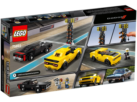 LEGO Speed 2018 Dodge Challenger SRT Demon and 1970 Dodge Charger R/T 75893