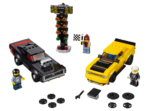 LEGO Speed 2018 Dodge Challenger SRT Demon and 1970 Dodge Charger R/T 75893