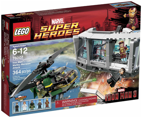LEGO Iron Man Malibu Mansion Attack 76007