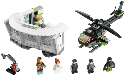 LEGO Iron Man Malibu Mansion Attack 76007