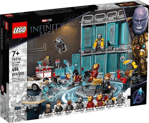 Lego Marvel Iron Man Armory 76216