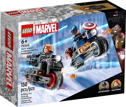 LEGO MARVEL Black Widow & Captain America Motorcycles 76260