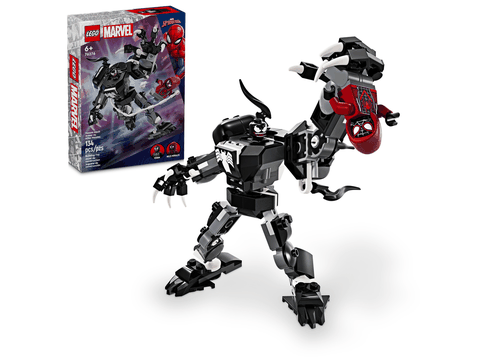 Lego Marvel Venom Mech Armor vs. Miles Morales 76276