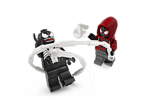 Lego Marvel Venom Mech Armor vs. Miles Morales 76276