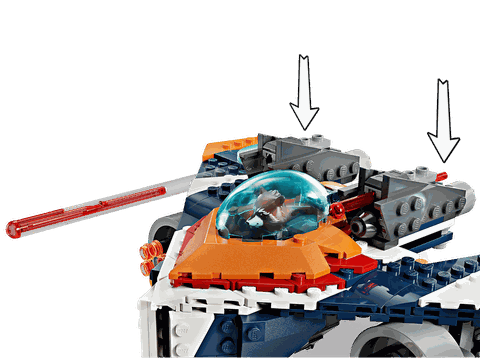 Lego Marvel Rocket's Warbird vs. Ronan 76278