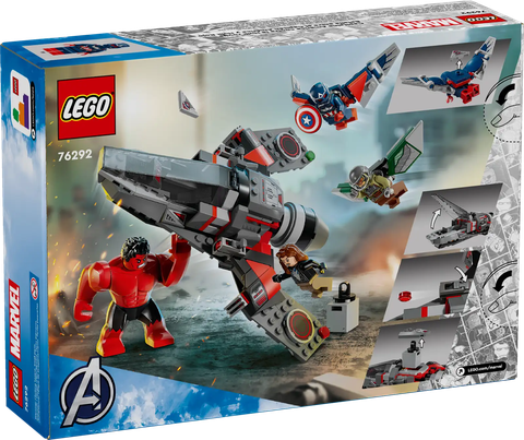 LEGO Marvel Captain America vs. Red Hulk Battle 76292